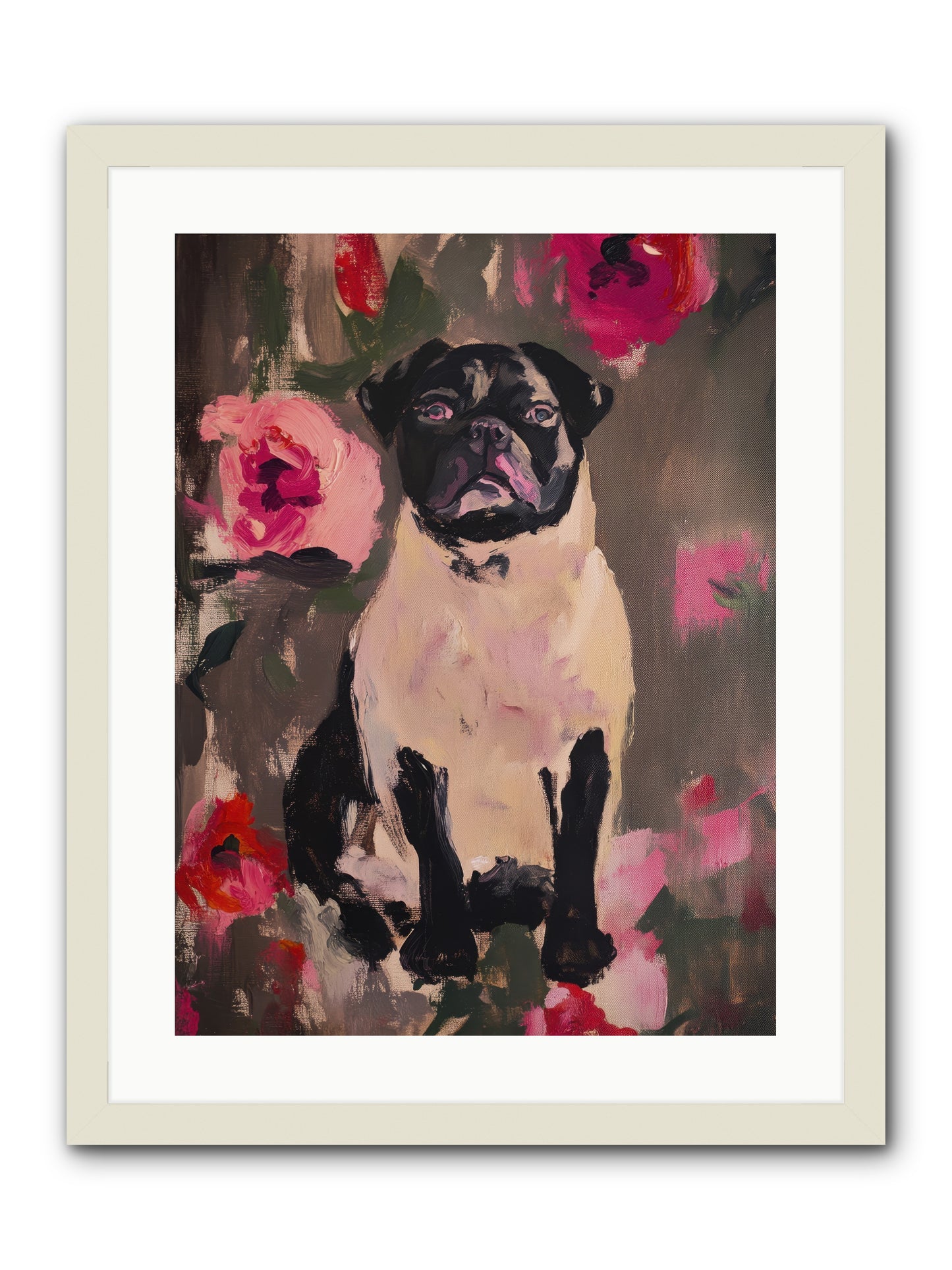 Jardin's Jewel -- Framed Print - White 18x24