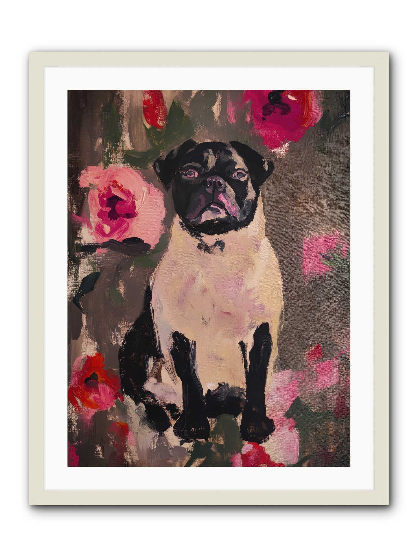 Jardin's Jewel -- Framed Print - White 24x32