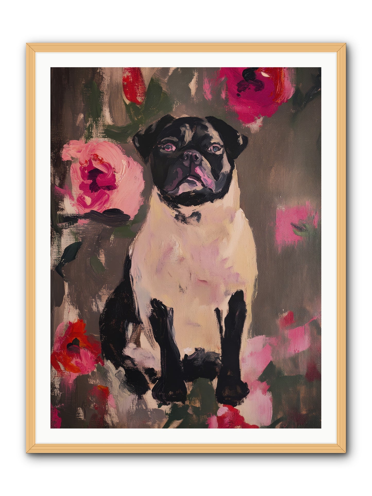 Jardin's Jewel -- Framed Print - Natural 36x48