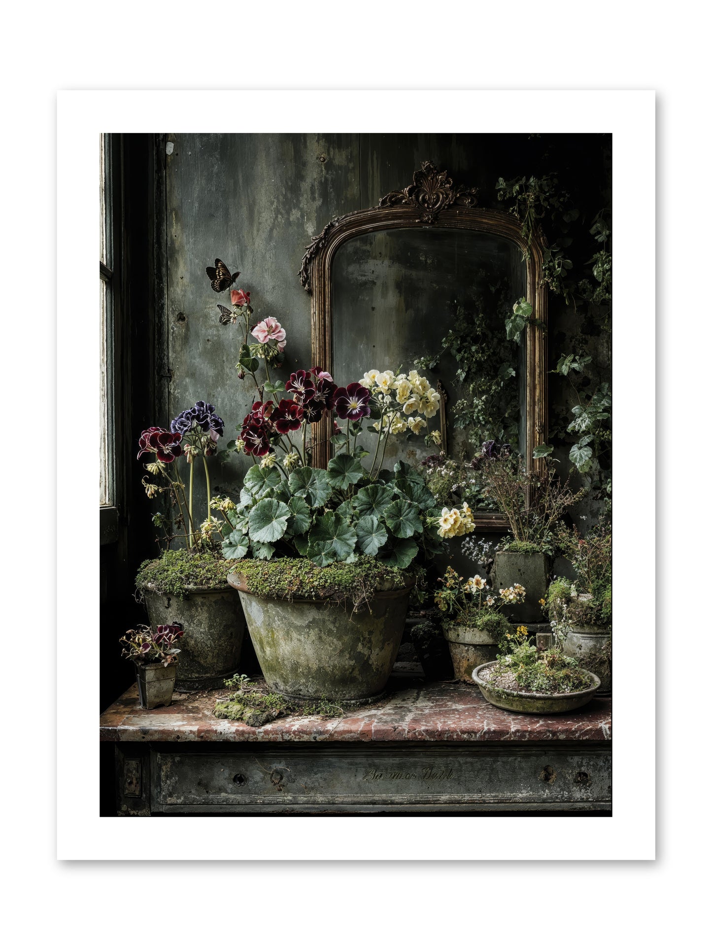 Jardinscript -- Paper Print 12x16