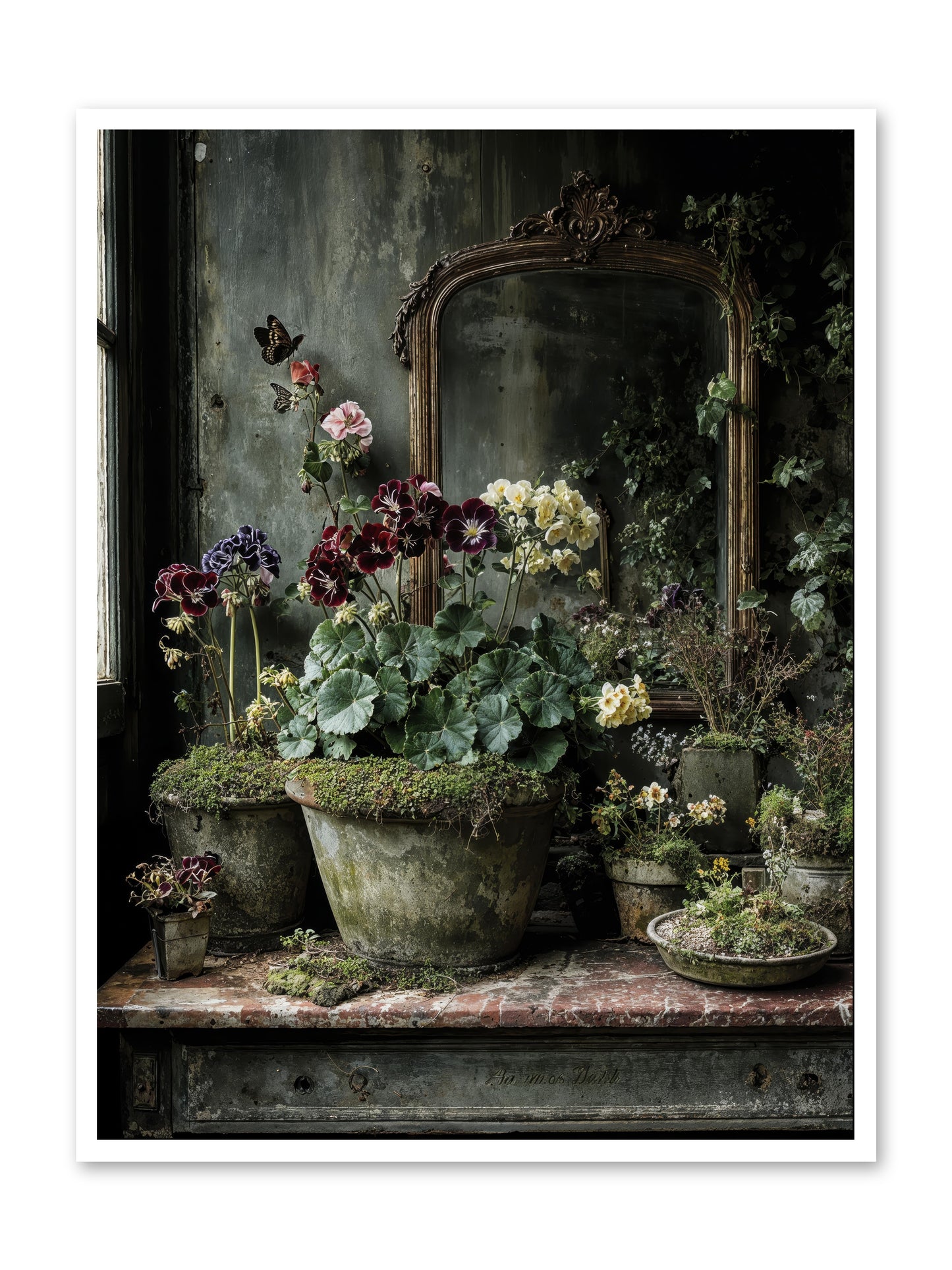 Jardinscript -- Loose Canvas Print 36x48