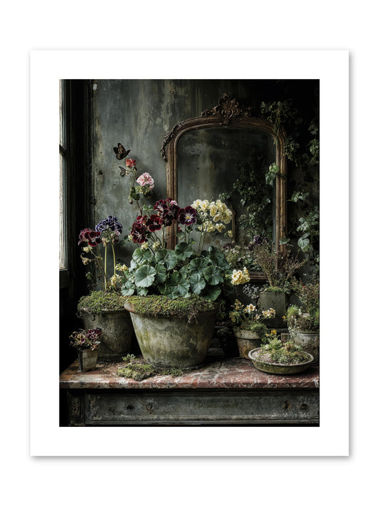 Jardinscript -- Paper Print 9x12
