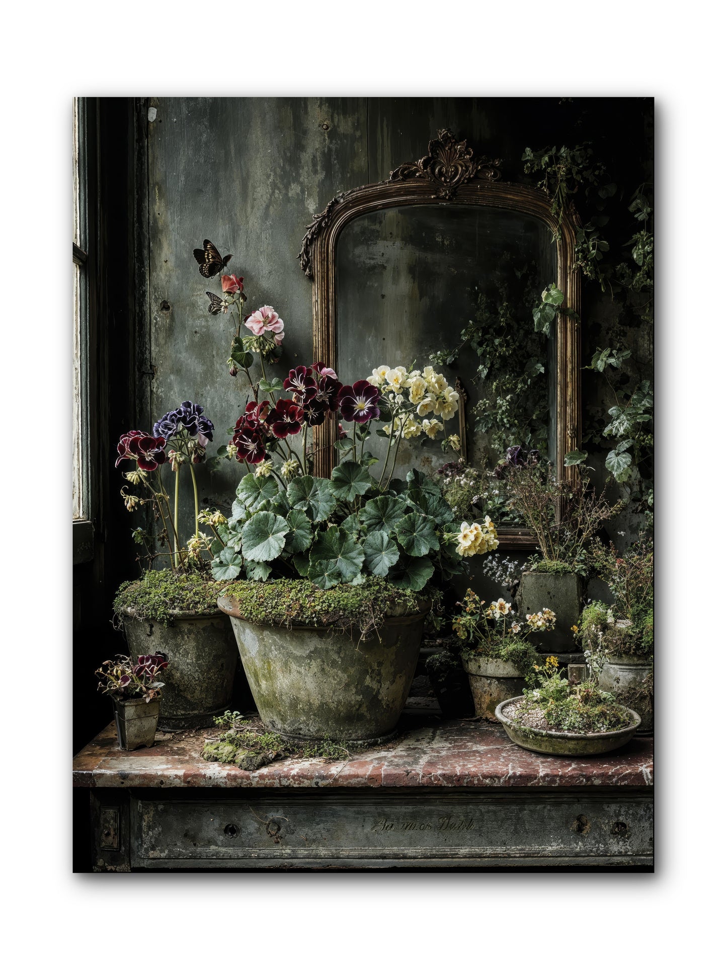 Jardinscript -- Wrapped Canvas 9x12