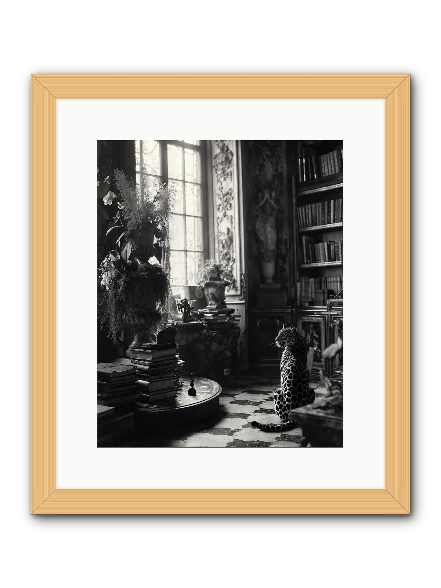 Jasper -- Framed Print - Natural 12x15