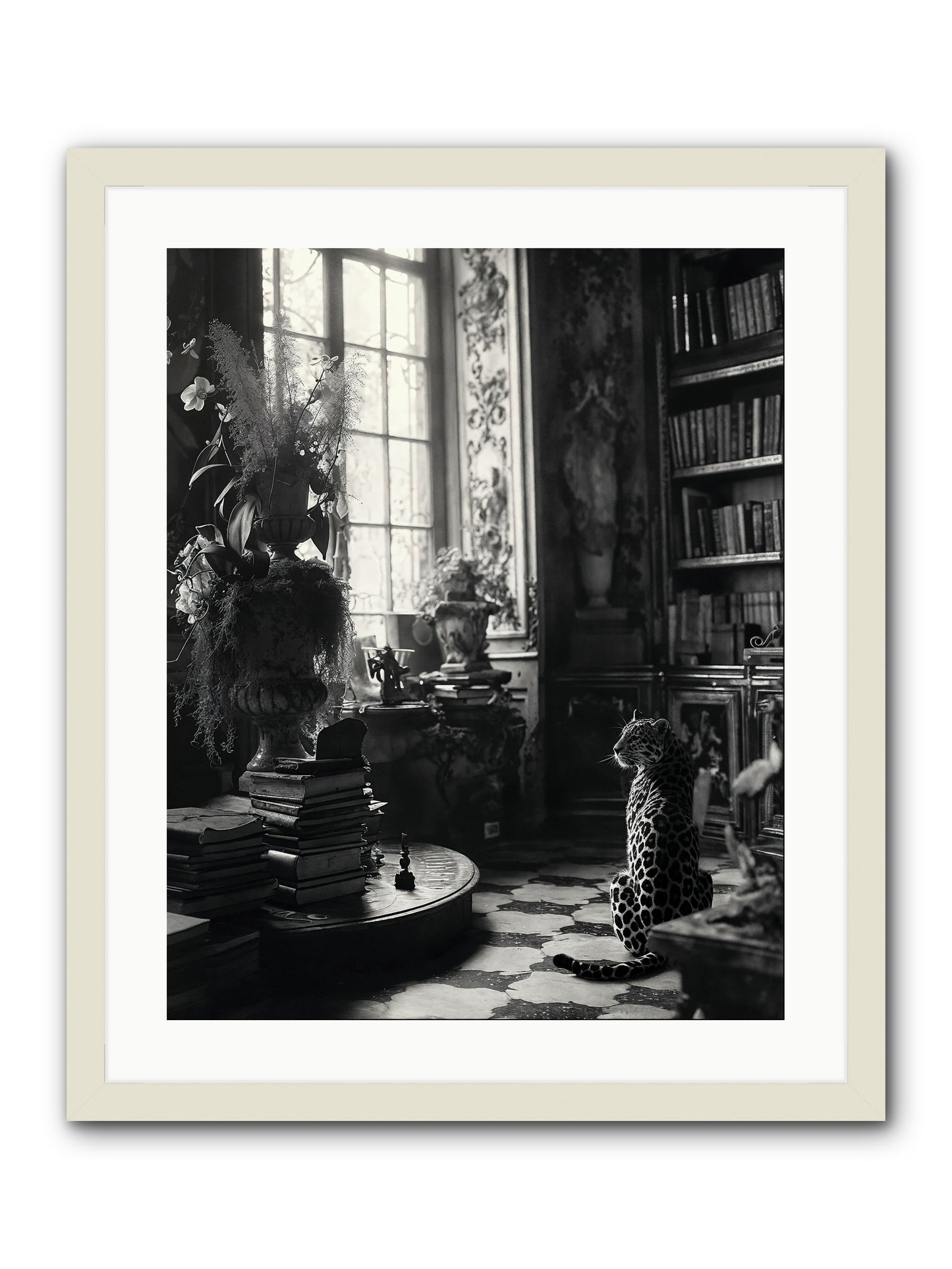 Jasper -- Framed Print - White 20x25