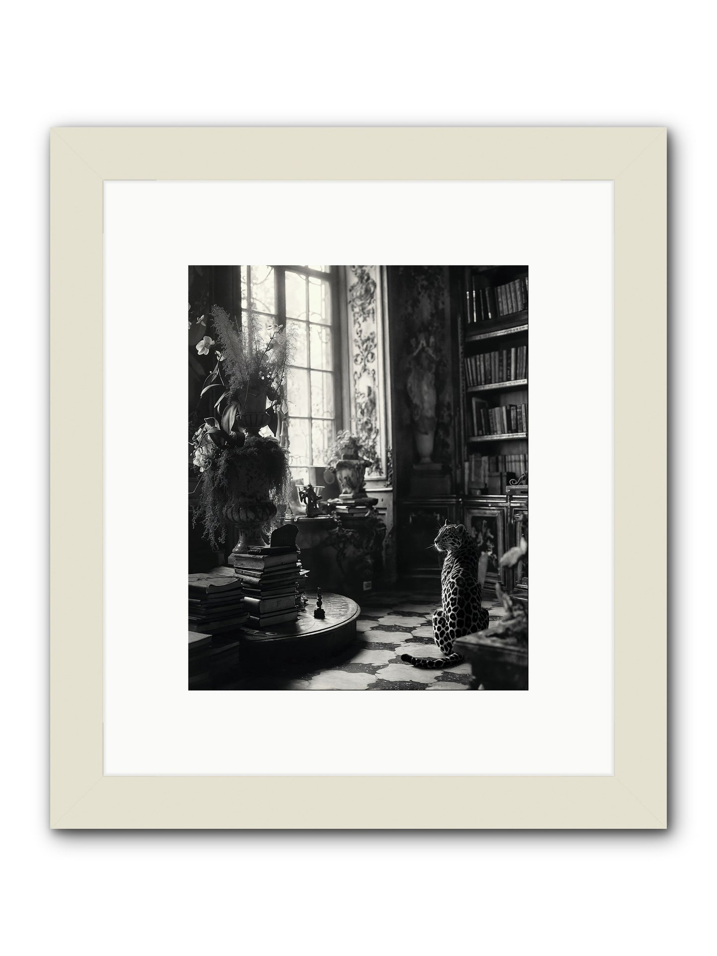 Jasper -- Framed Print - White 8x10
