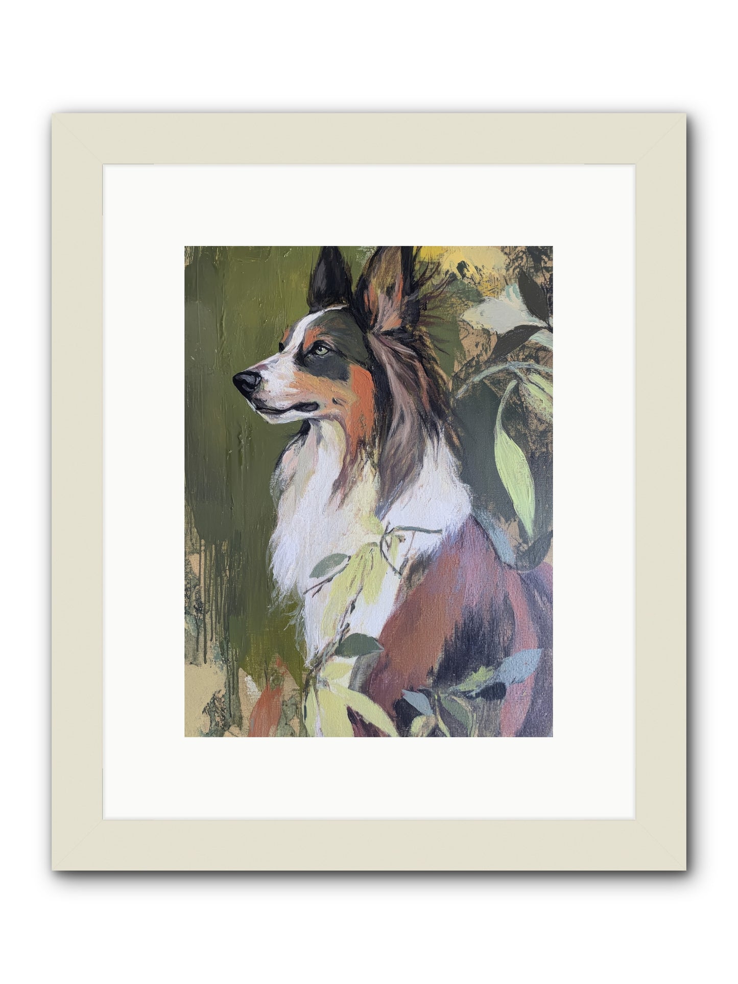 Jasper -- Framed Print - White 9x12