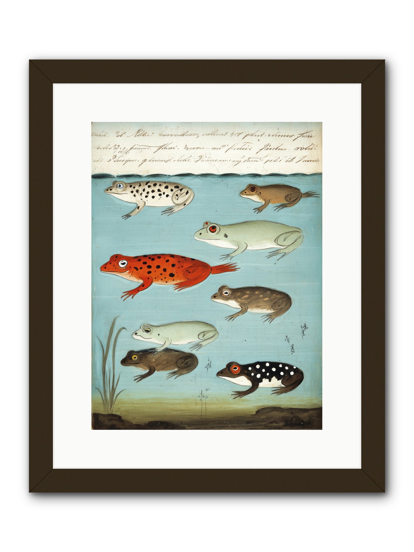 Jeweled Gathering -- Framed Print - Black 12x16