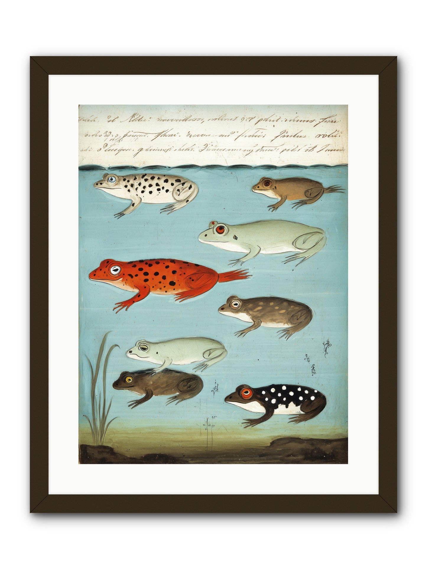 Jeweled Gathering -- Framed Print - Black 18x24