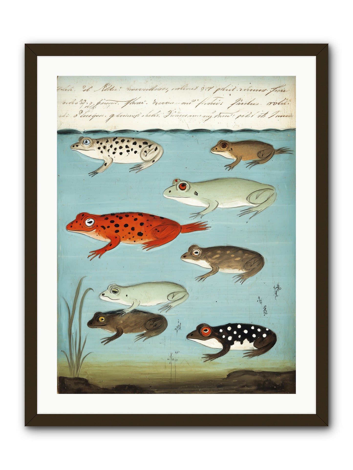 Jeweled Gathering -- Framed Print - Black 24x32