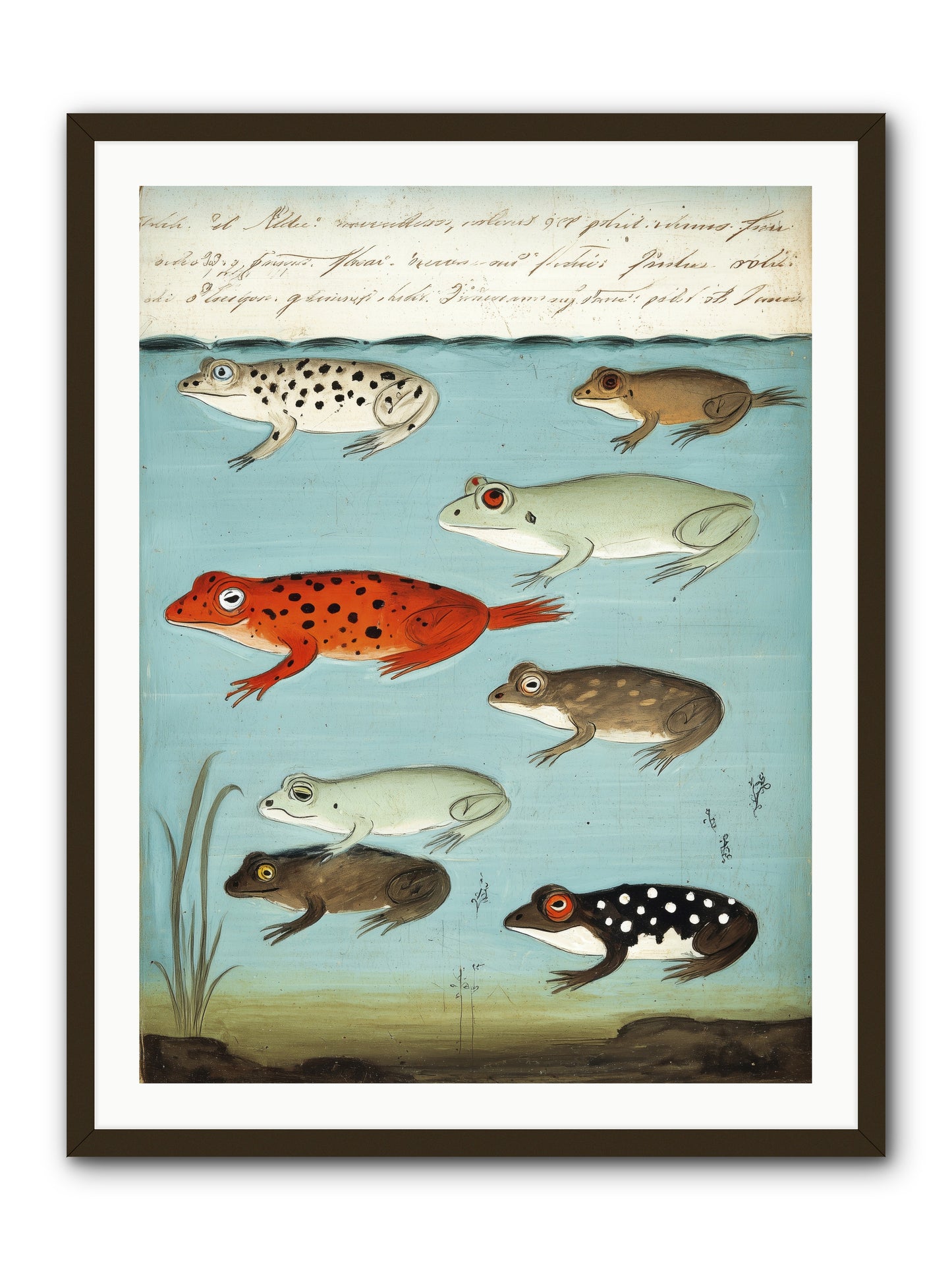 Jeweled Gathering -- Framed Print - Black 30x40