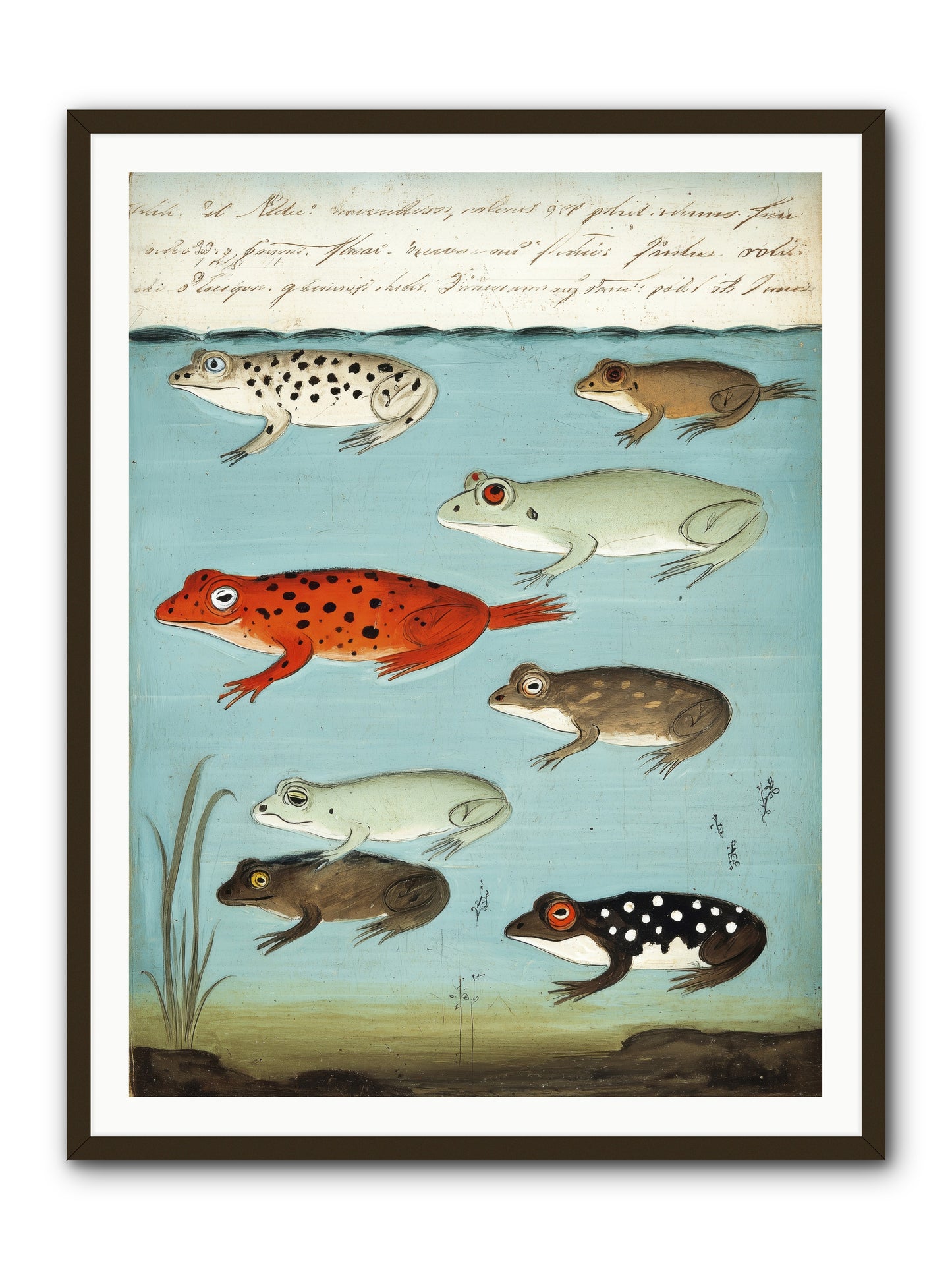 Jeweled Gathering -- Framed Print - Black 36x48