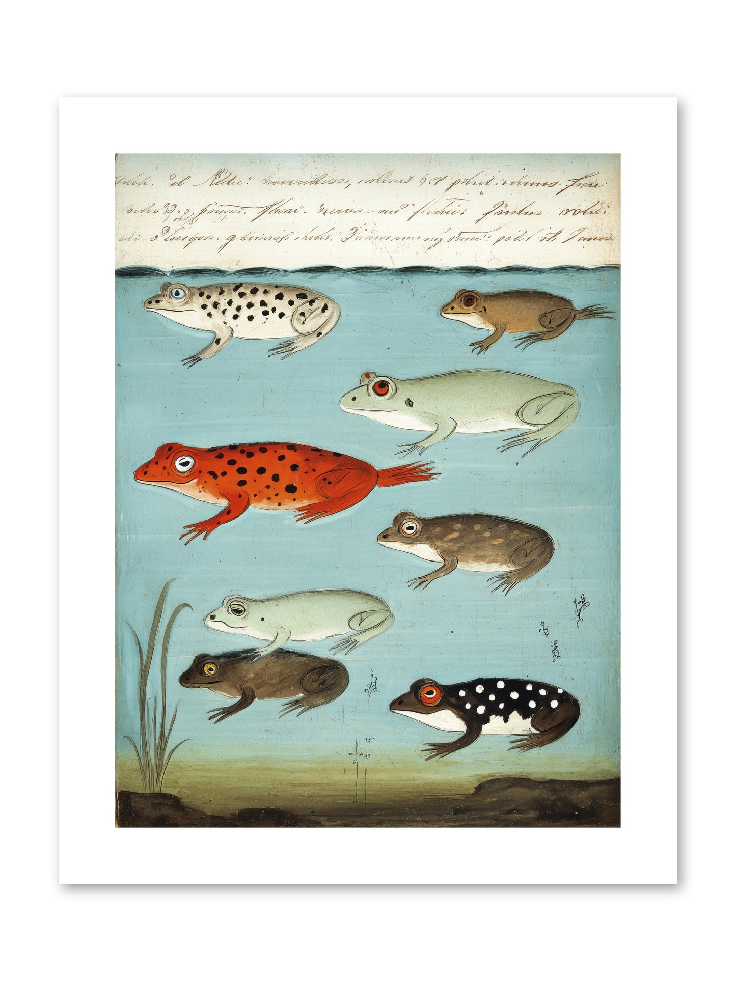 Jeweled Gathering -- Loose Canvas Print 9x12