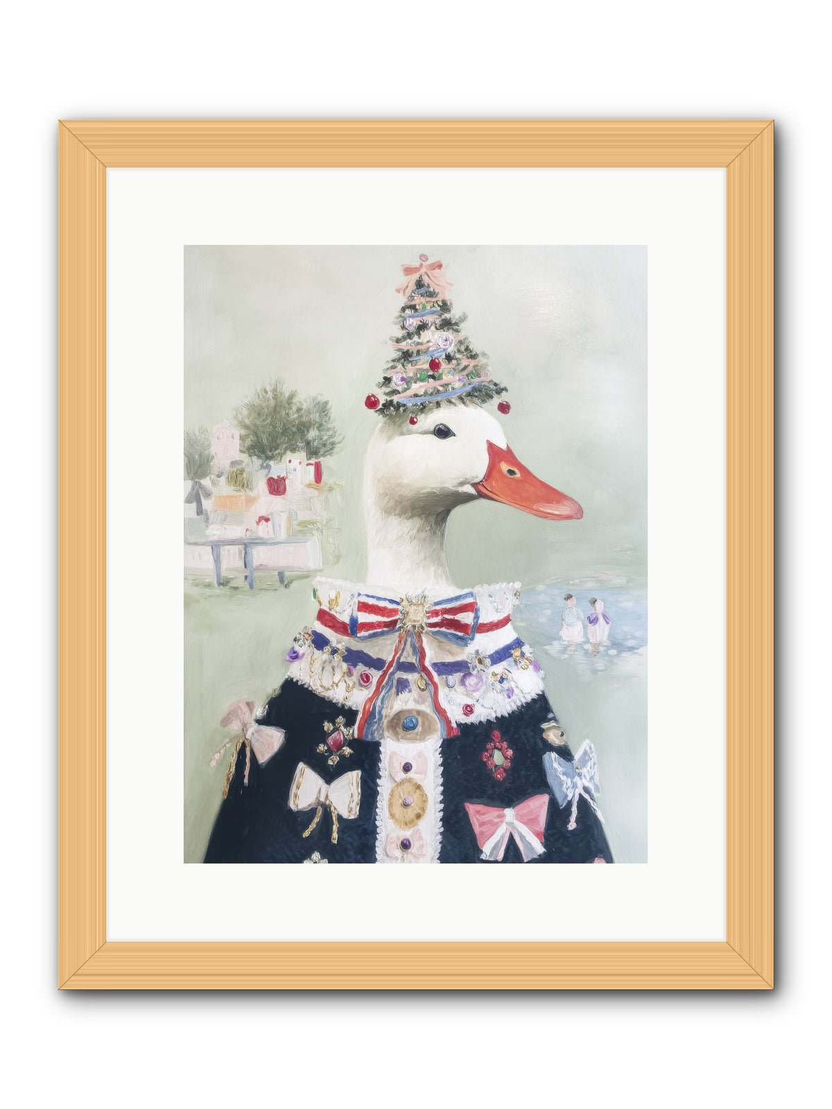 Jeweled Whispers -- Framed Print - Natural 12x16
