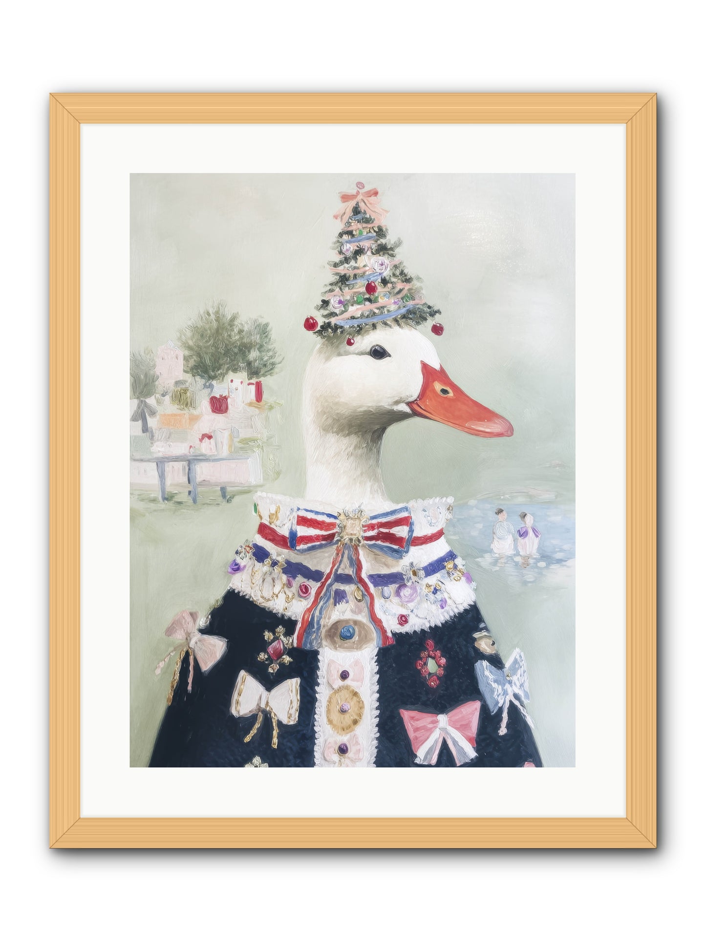 Jeweled Whispers -- Framed Print - Natural 18x24