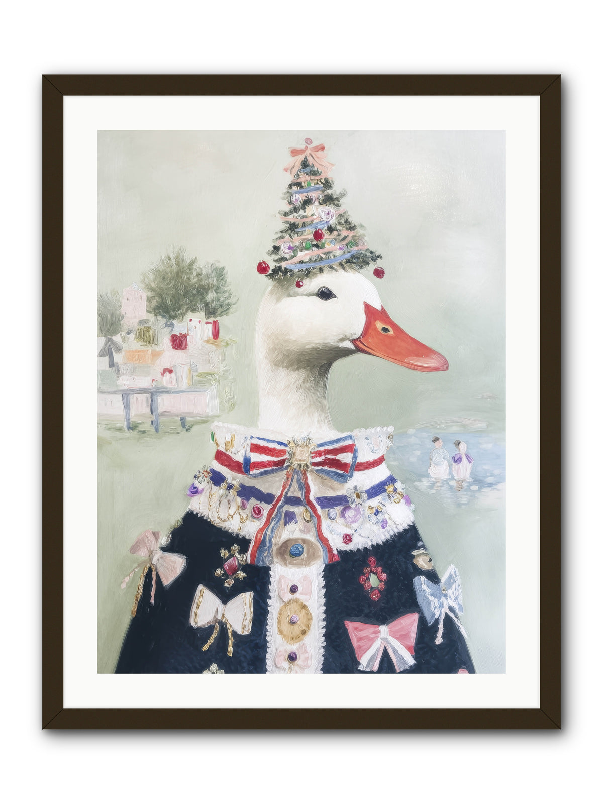 Jeweled Whispers -- Framed Print - Black 24x32
