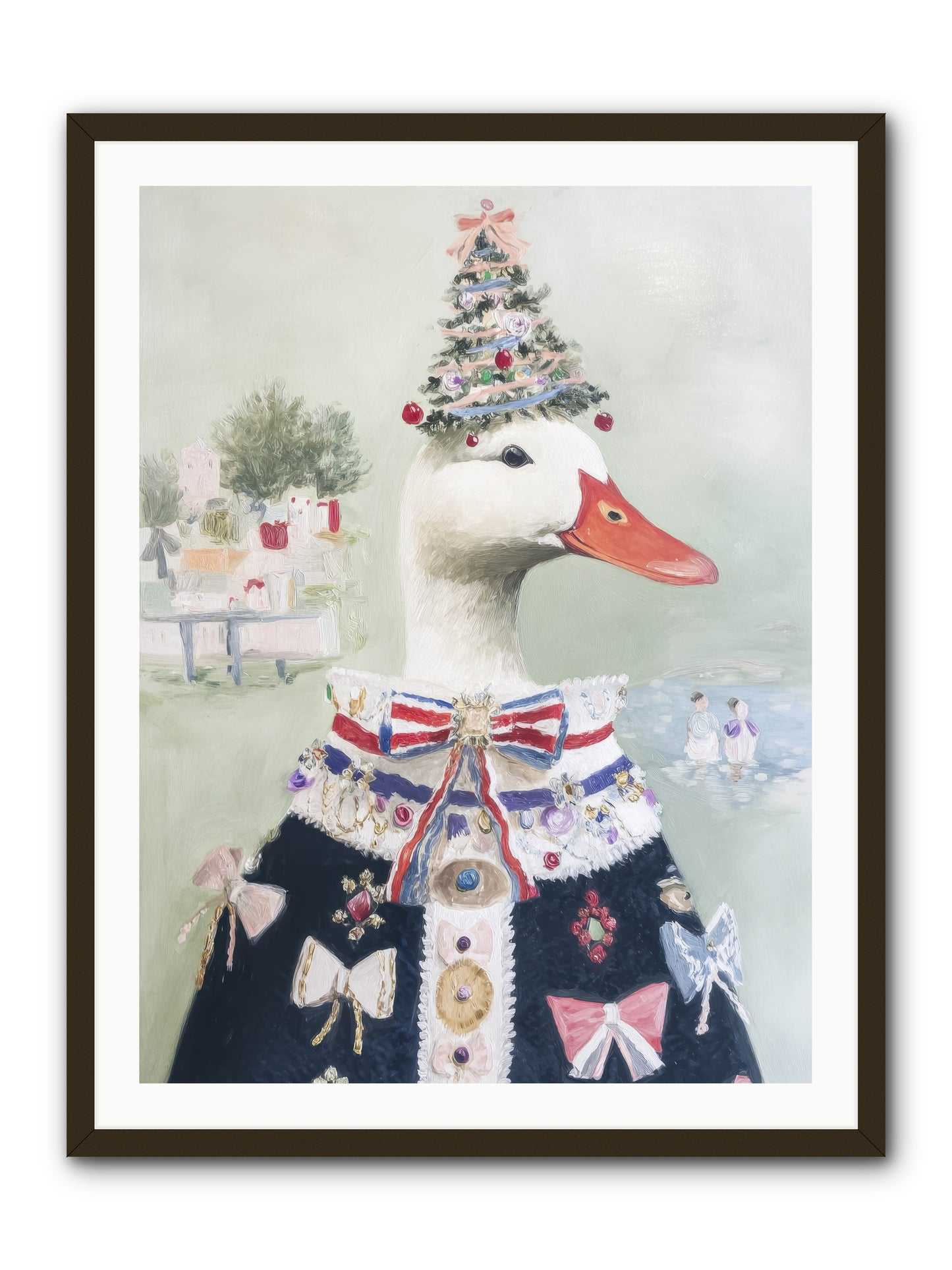 Jeweled Whispers -- Framed Print - Black 30x40