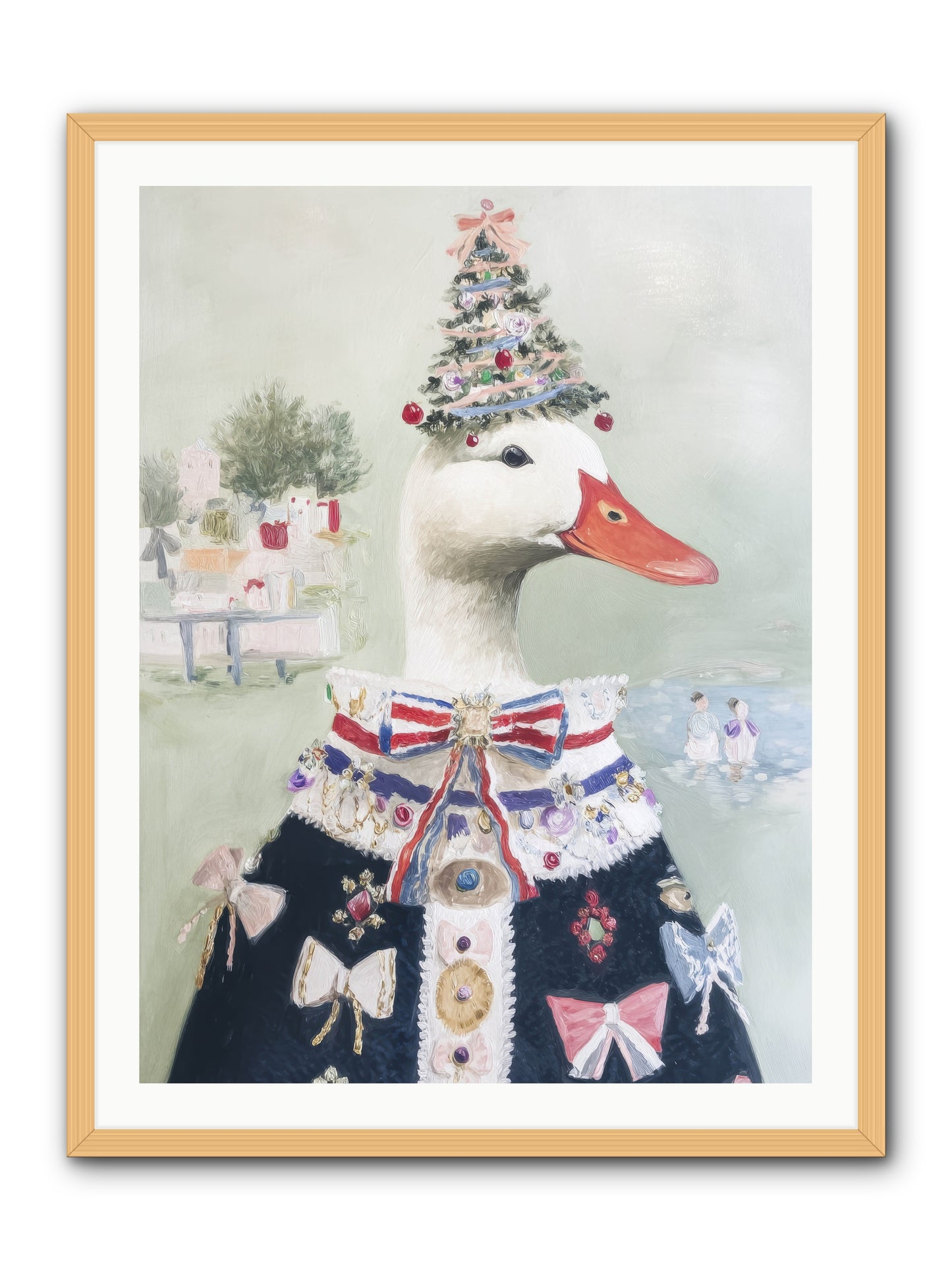 Jeweled Whispers -- Framed Print - Natural 30x40