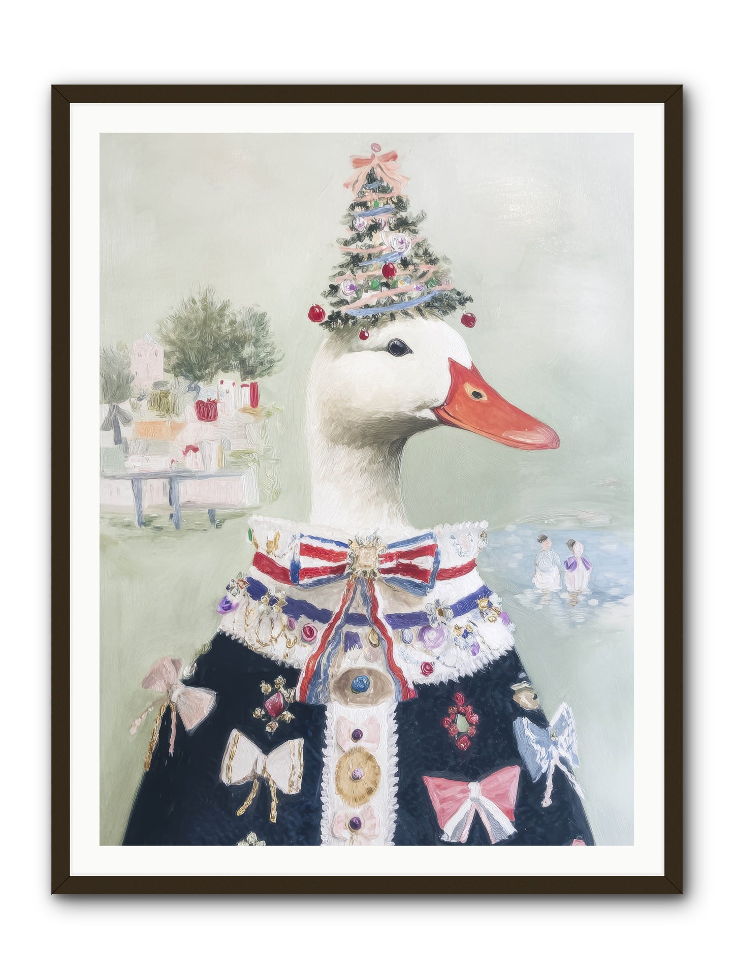 Jeweled Whispers -- Framed Print - Black 36x48