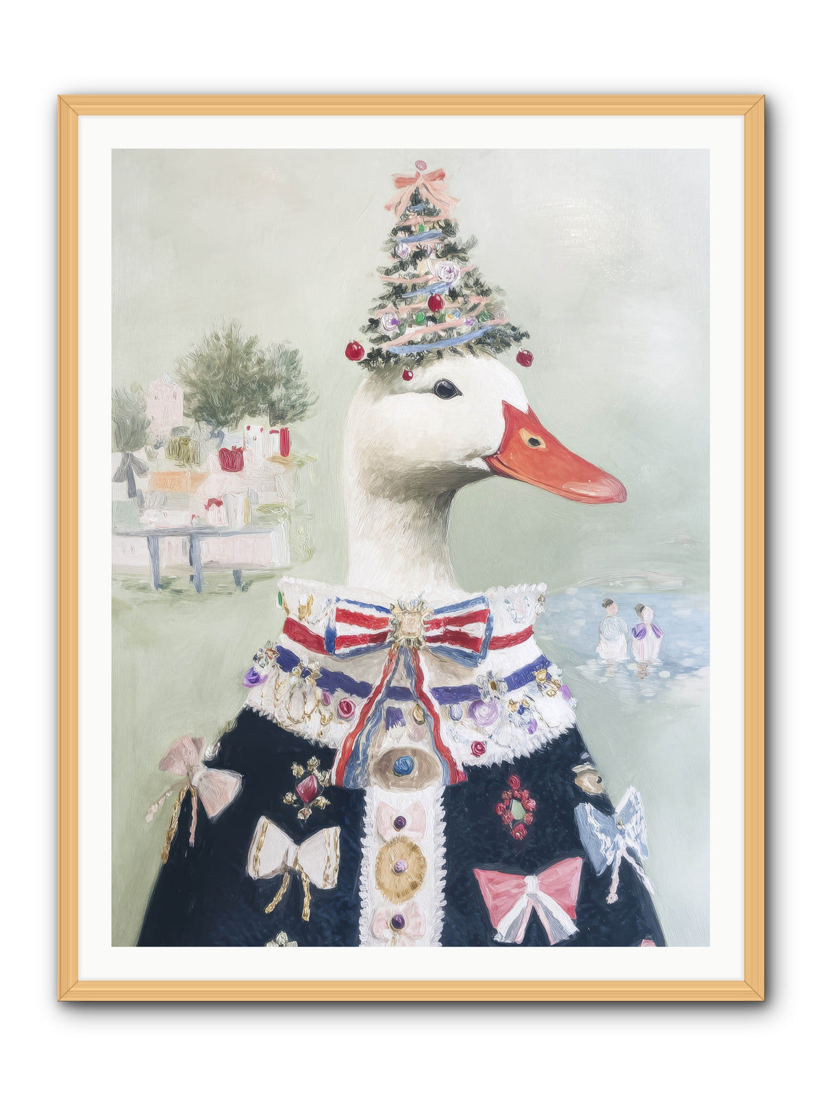 Jeweled Whispers -- Framed Print - Natural 36x48
