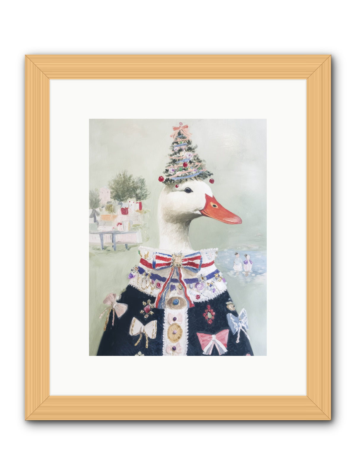 Jeweled Whispers -- Framed Print - Natural 9x12
