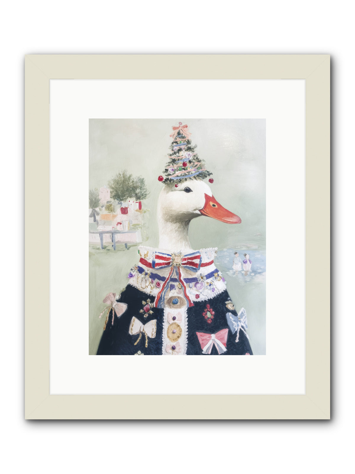 Jeweled Whispers -- Framed Print - White 9x12