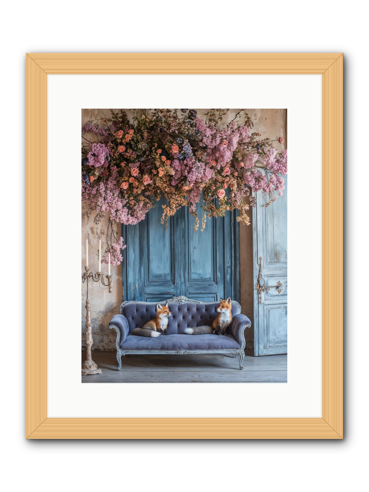 Jewels In The Thicket -- Framed Print - Natural 12x16
