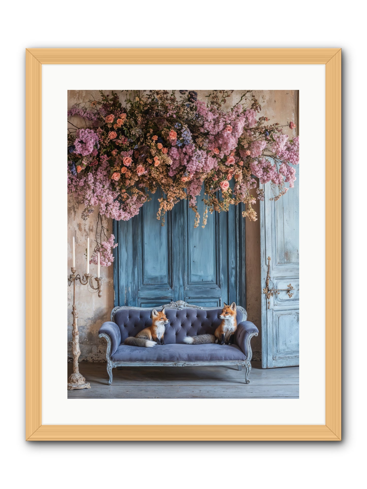 Jewels In The Thicket -- Framed Print - Natural 18x24