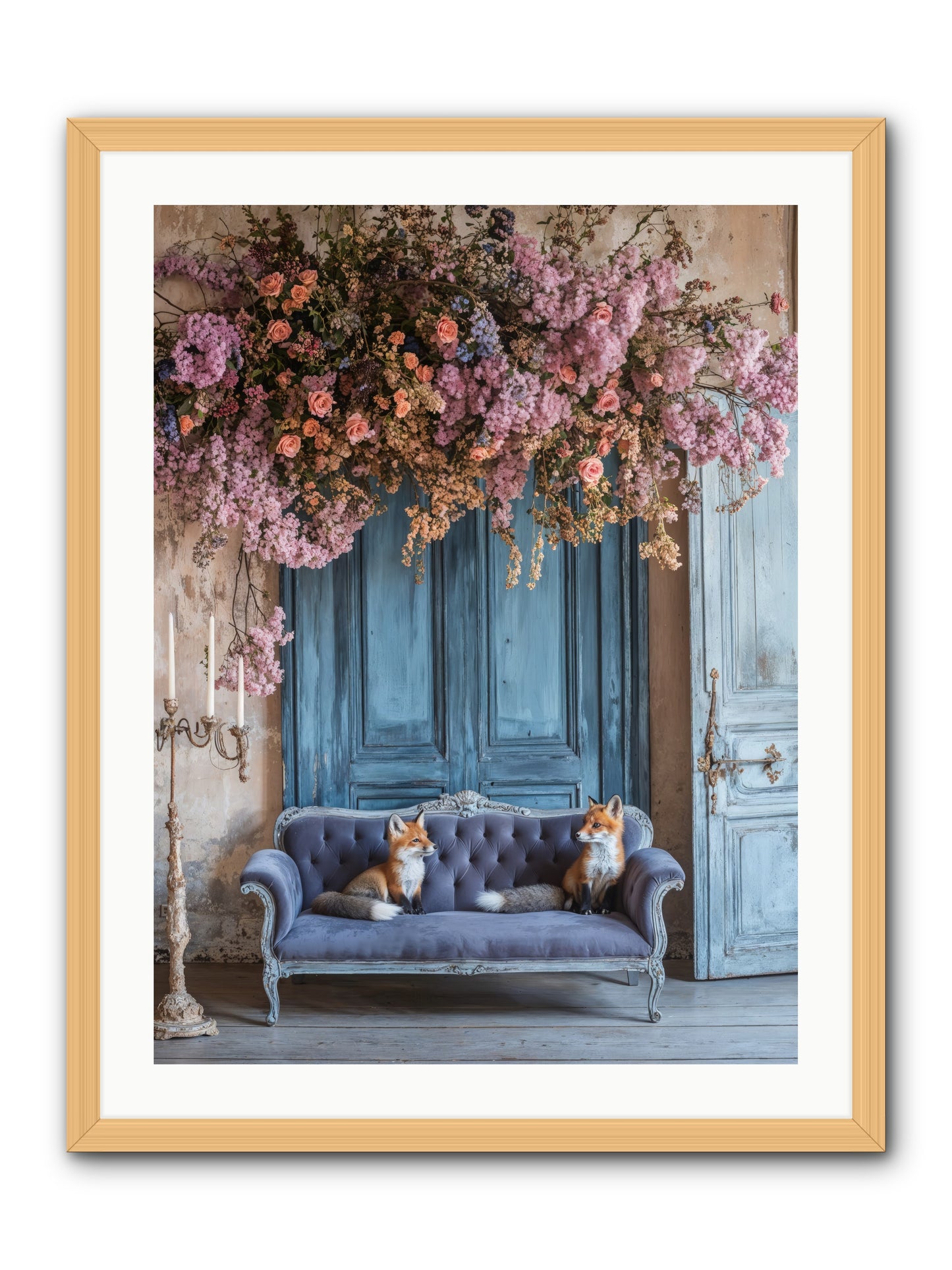 Jewels In The Thicket -- Framed Print - Natural 24x32