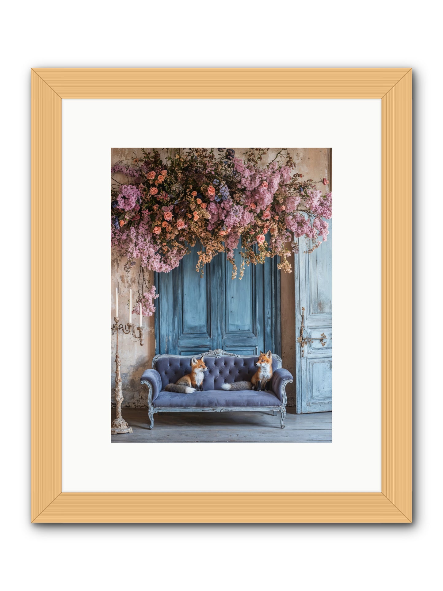 Jewels In The Thicket -- Framed Print - Natural 9x12