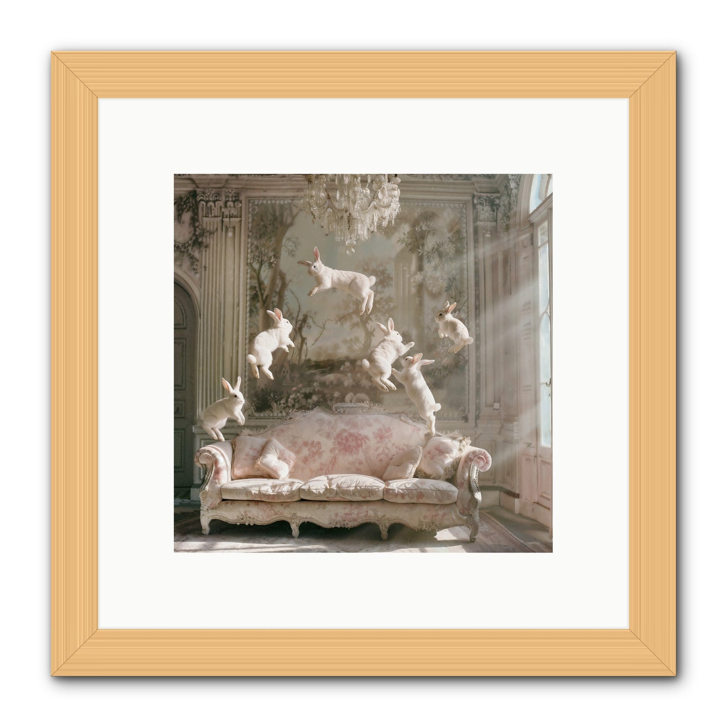 Joie De Vivre -- Framed Print - Natural 10x10