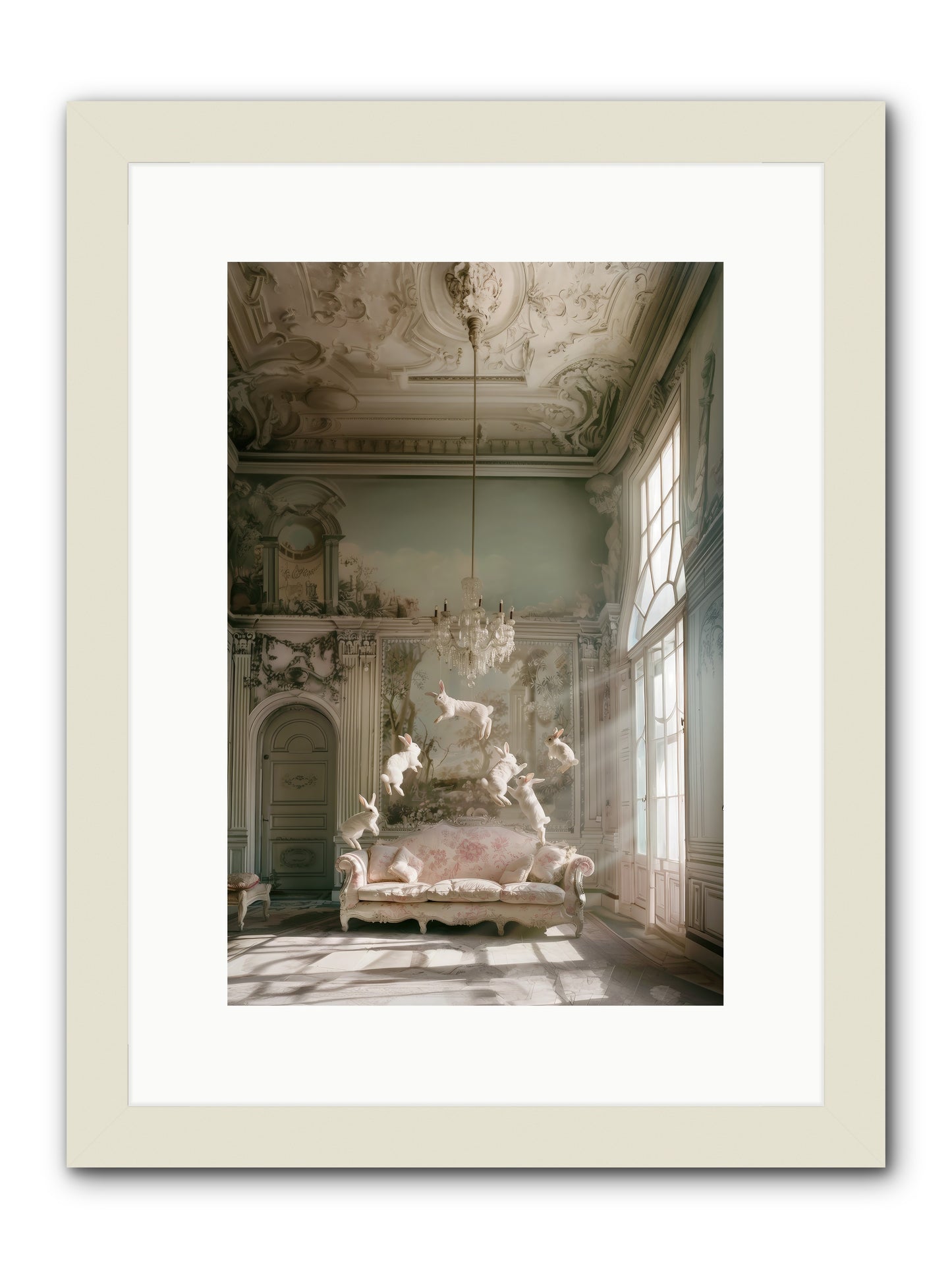 Joie De Vivre Grande -- Framed Print - White 10x15