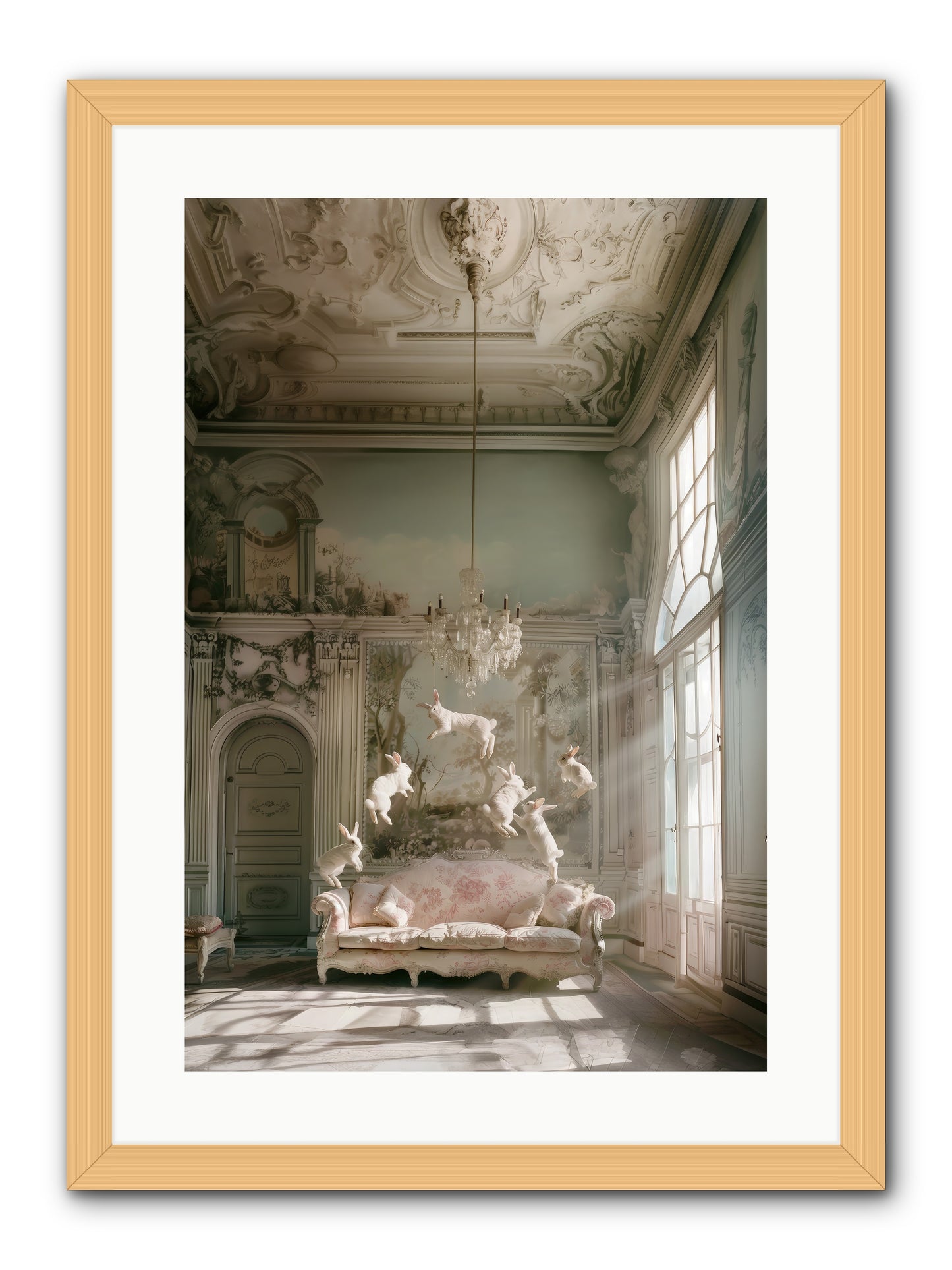 Joie De Vivre Grande -- Framed Print - Natural 16x24