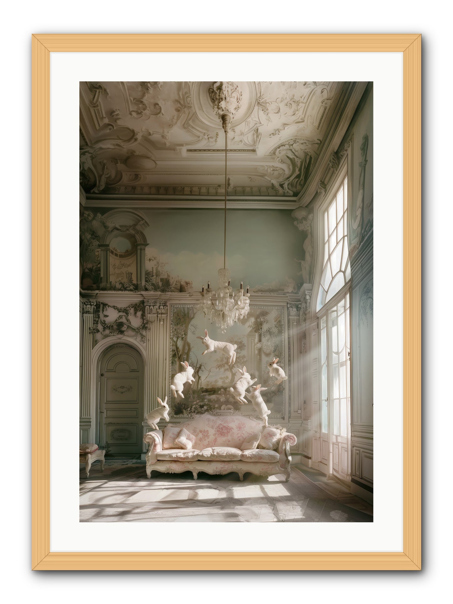 Joie De Vivre Grande -- Framed Print - Natural 20x30