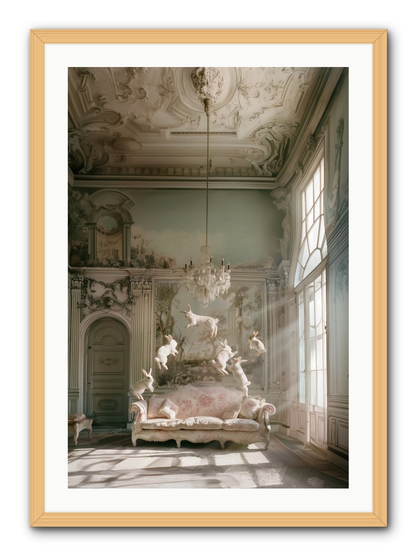 Joie De Vivre Grande -- Framed Print - Natural 24x36