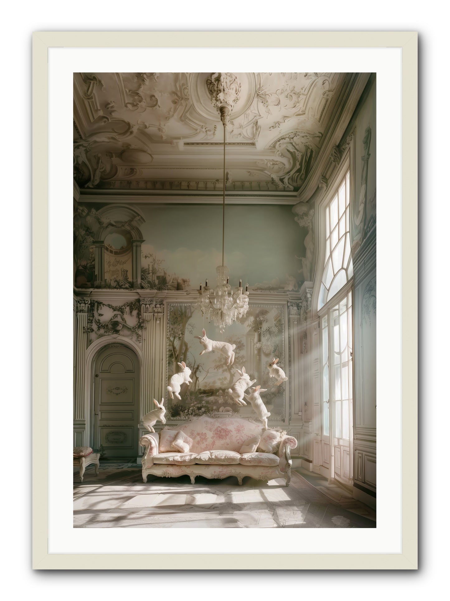 Joie De Vivre Grande -- Framed Print - White 24x36