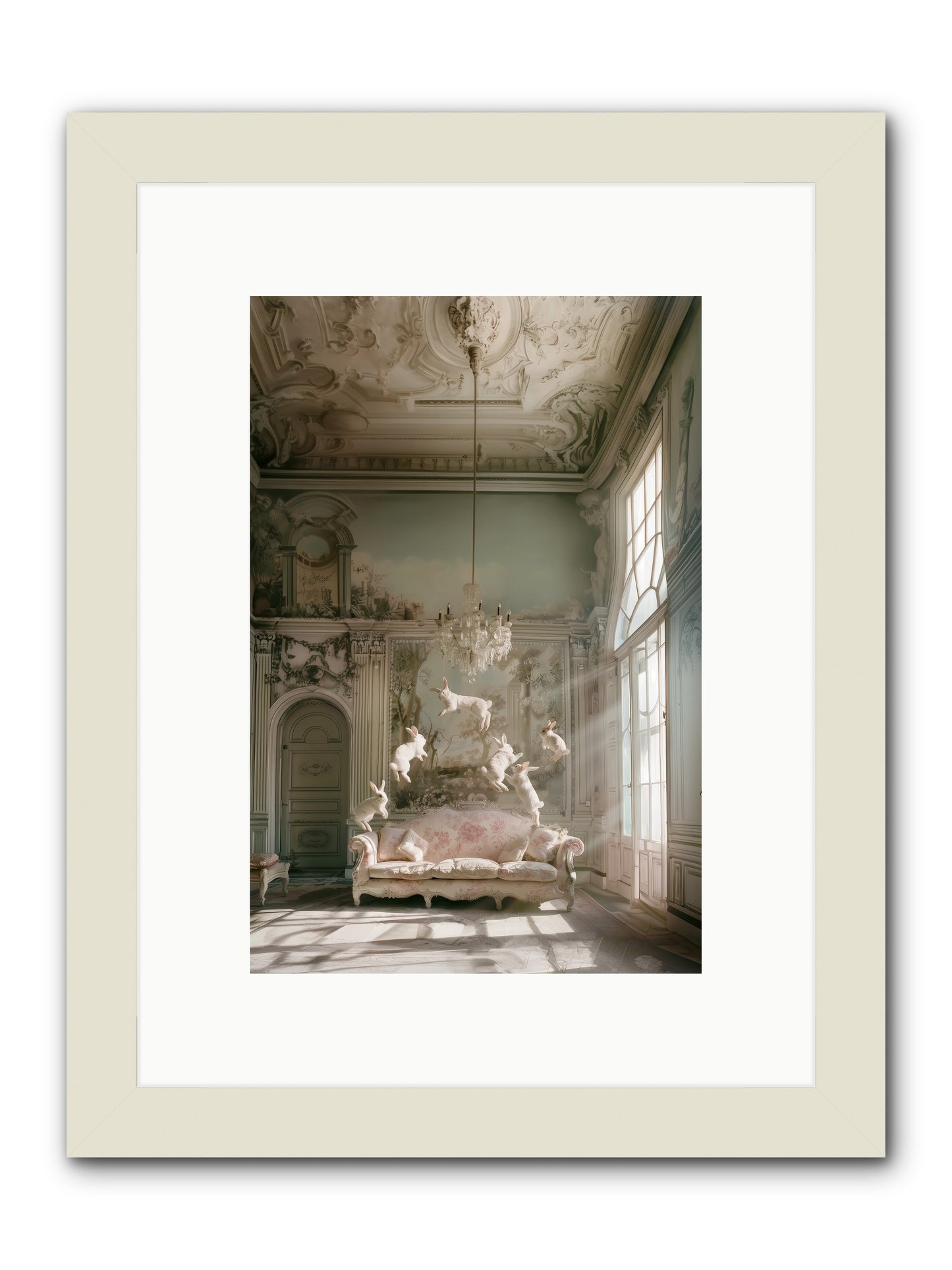 Joie De Vivre Grande -- Framed Print - White 8x12
