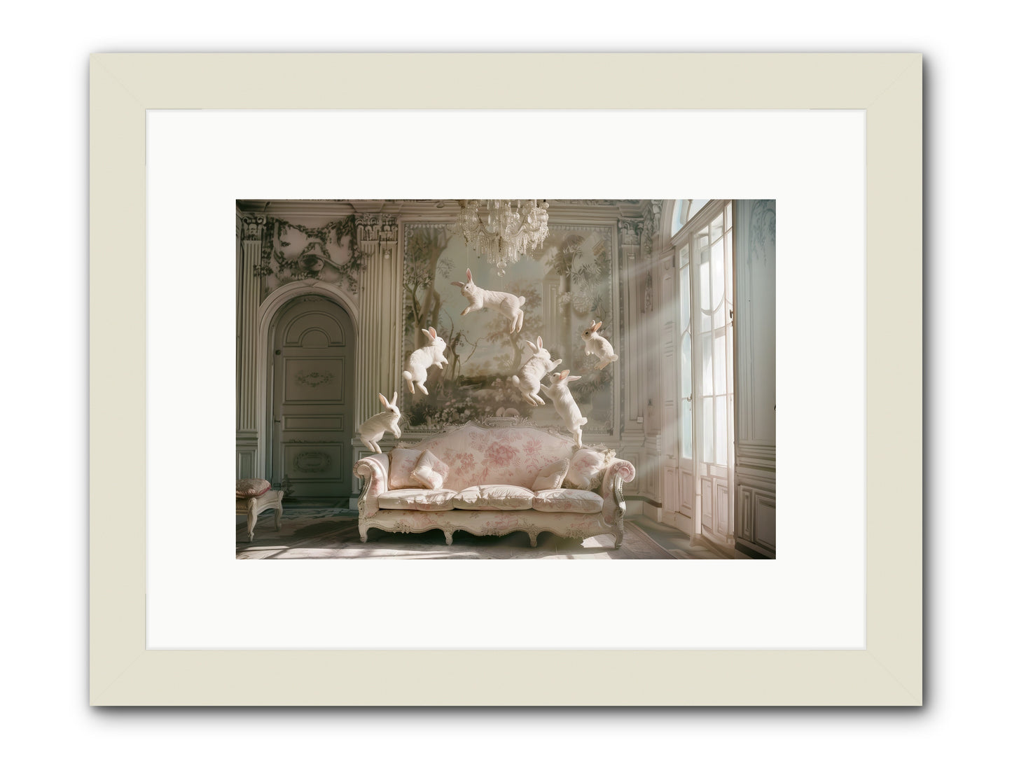 Joie De Vivre No. 2 -- Framed Print - White 12x8
