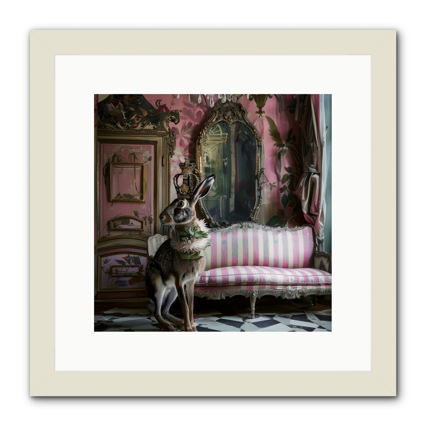 Jonquille -- Framed Print - White 12x12