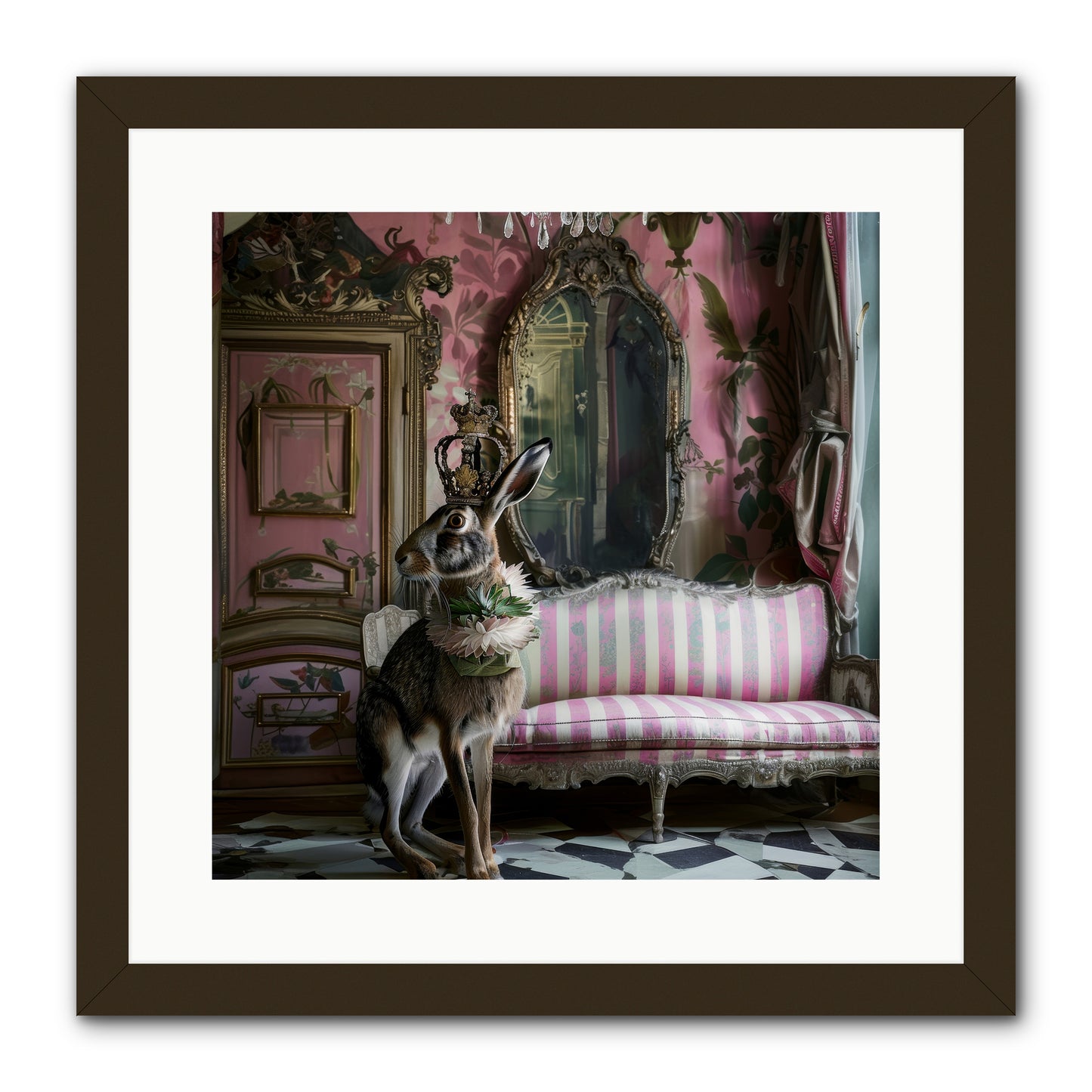 Jonquille -- Framed Print - Black 16x16