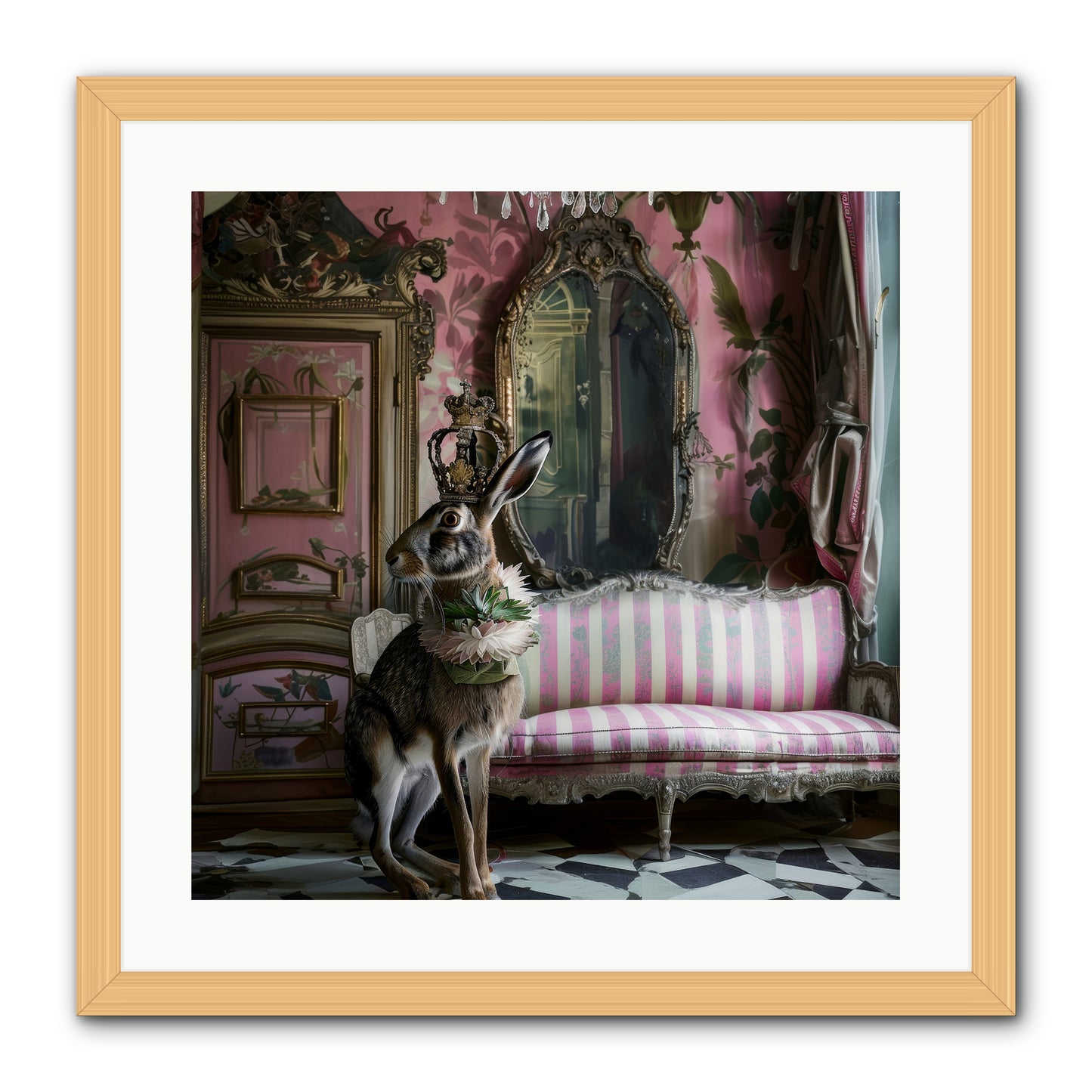 Jonquille -- Framed Print - Natural 20x20