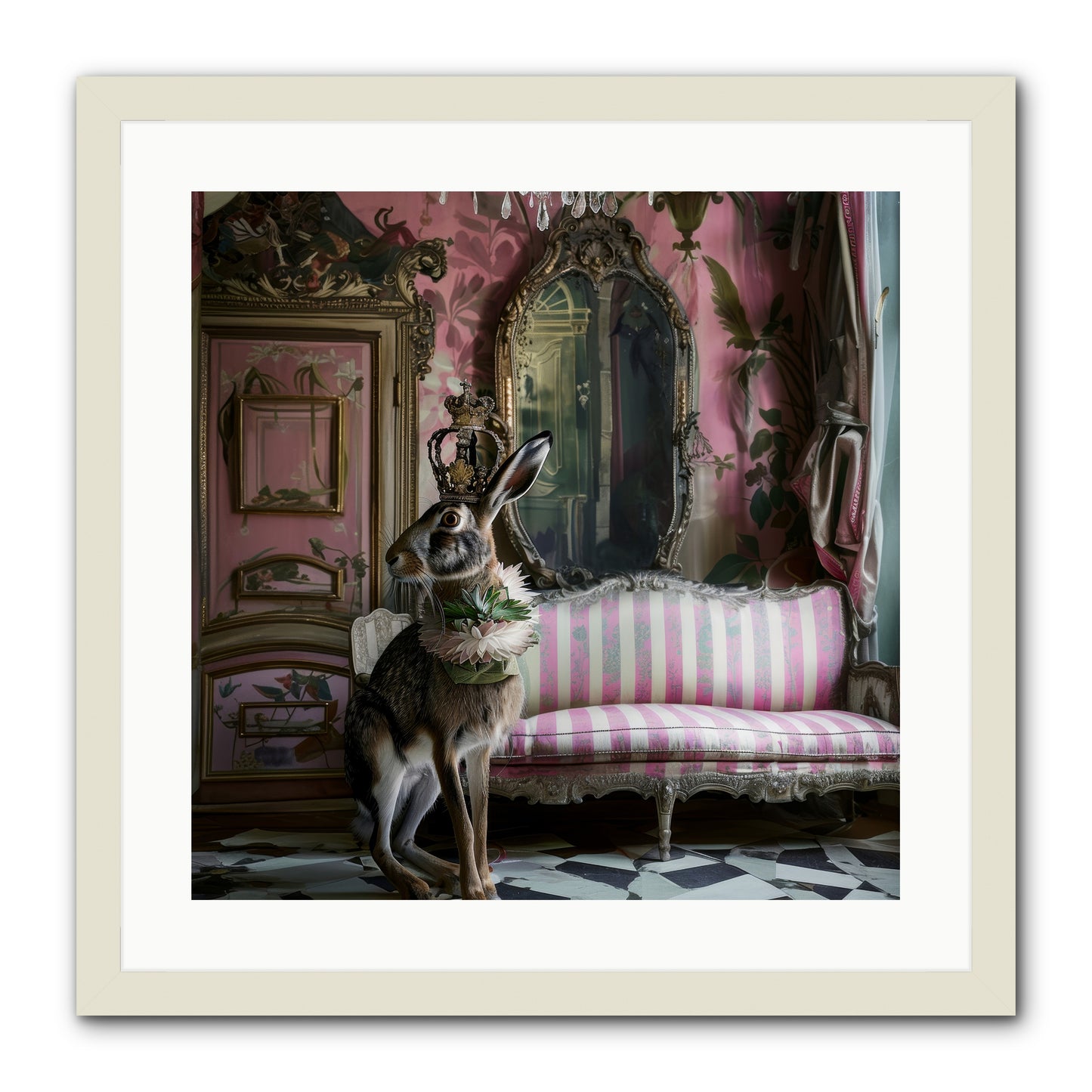 Jonquille -- Framed Print - White 20x20