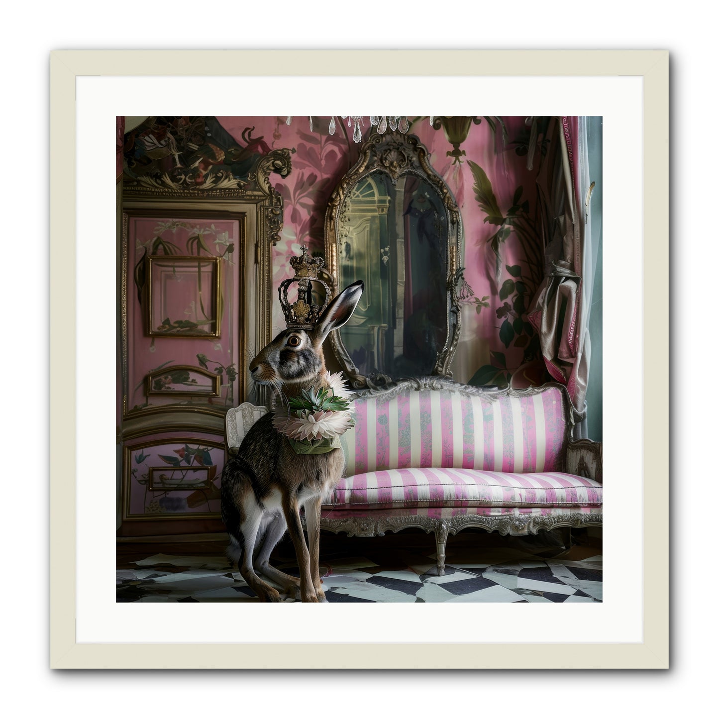 Jonquille -- Framed Print - White 24x24