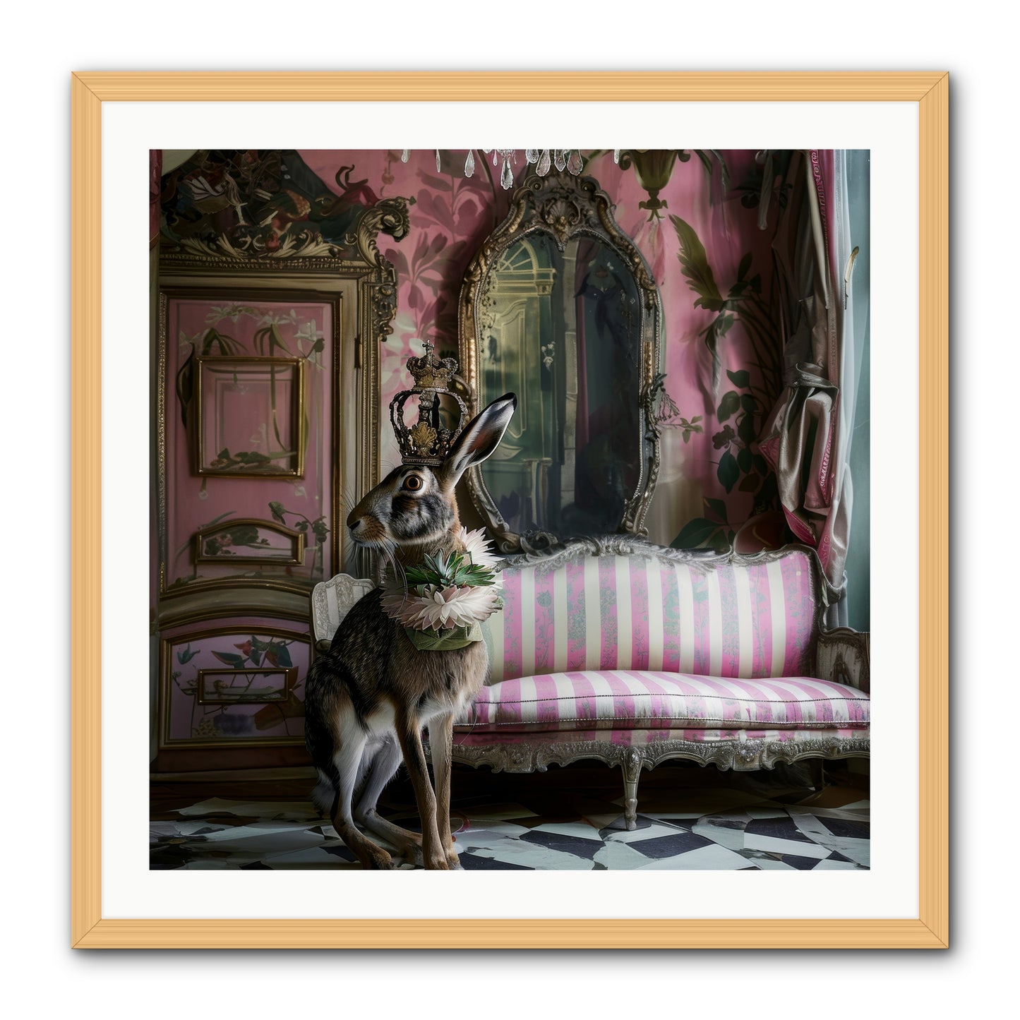 Jonquille -- Framed Print - Natural 30x30