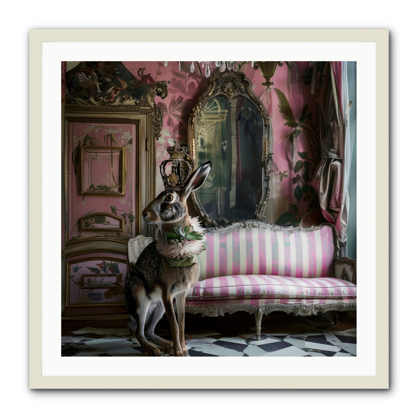 Jonquille -- Framed Print - White 30x30