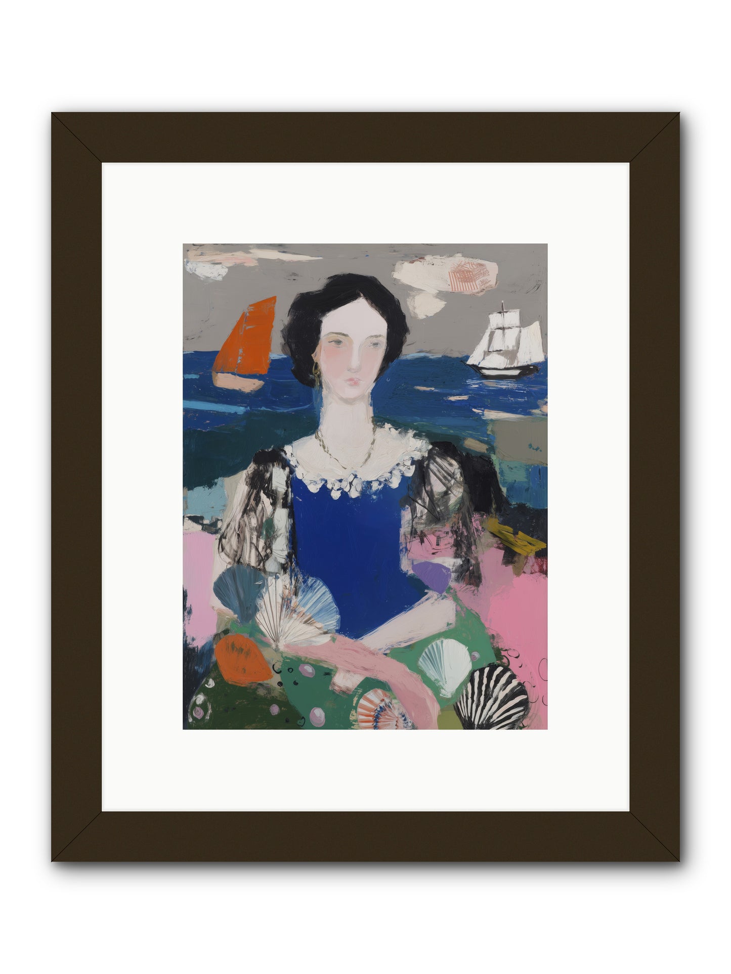 Journey Past -- Framed Print - Black 9x12
