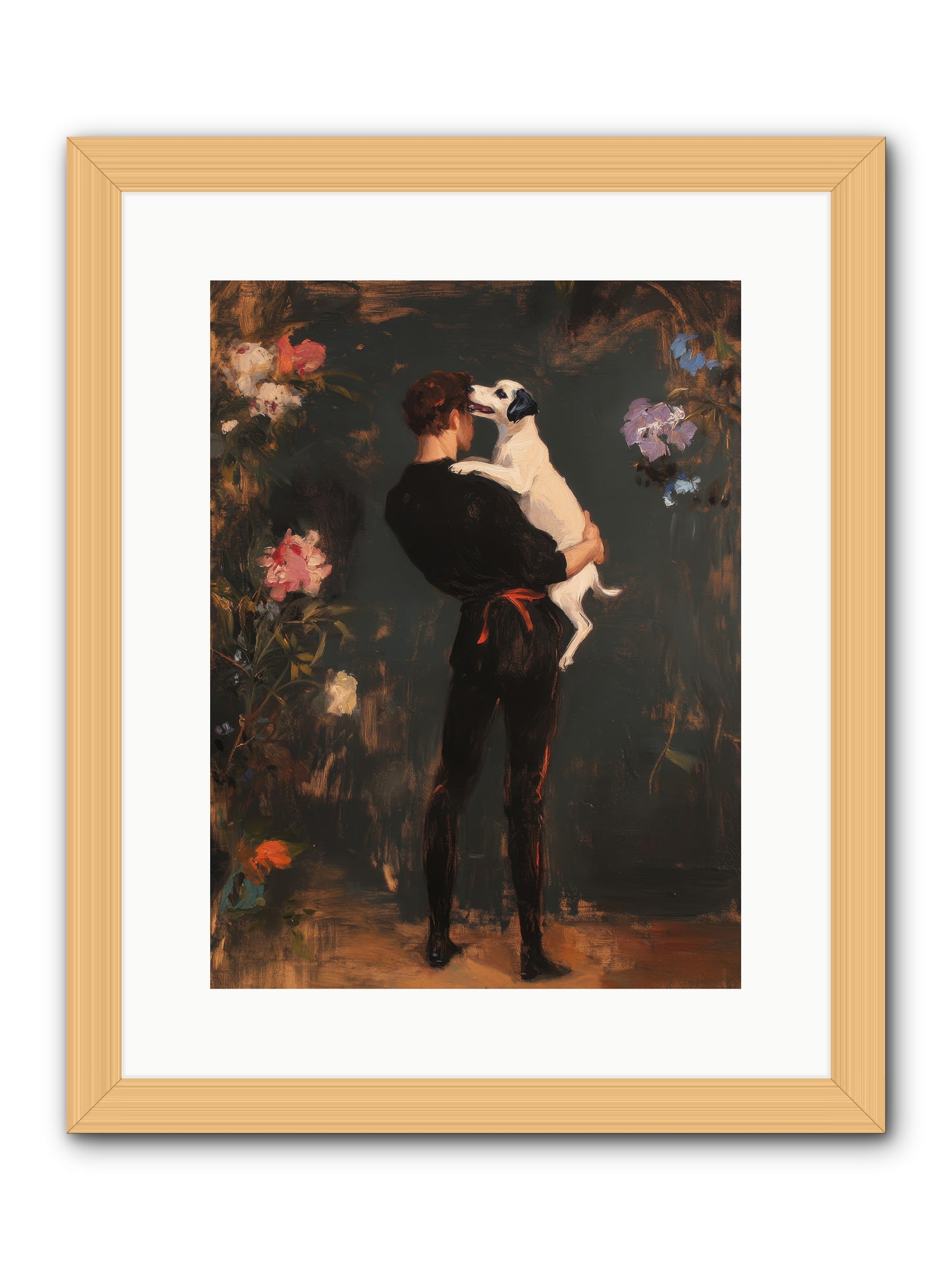 Journey's Best Friend -- Framed Print - Natural 12x16