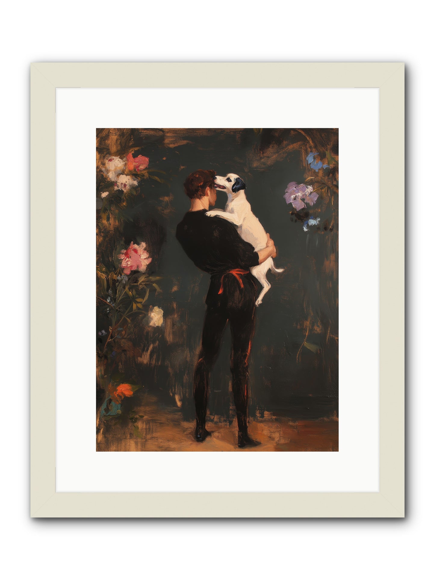 Journey's Best Friend -- Framed Print - White 12x16