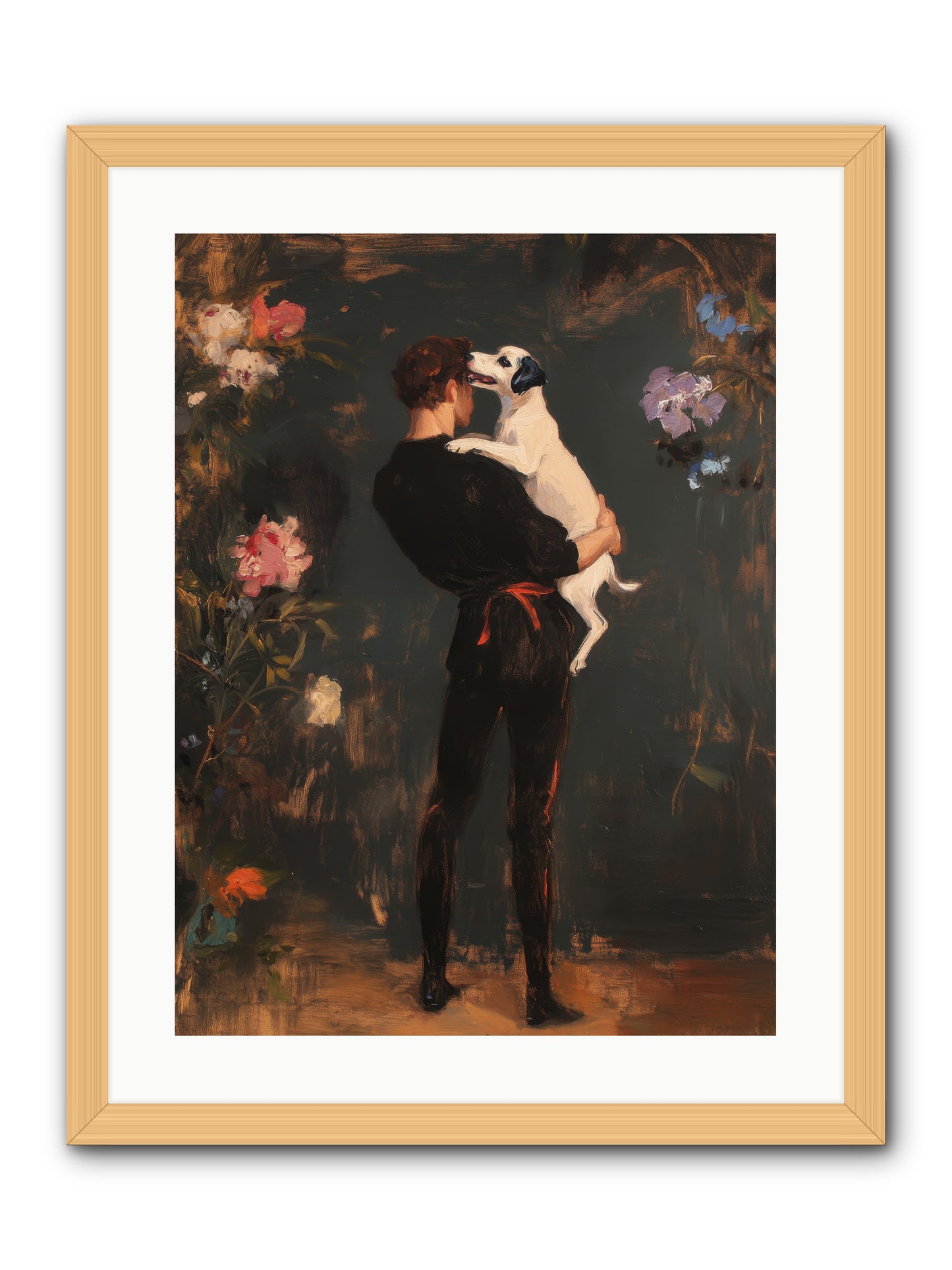 Journey's Best Friend -- Framed Print - Natural 18x24