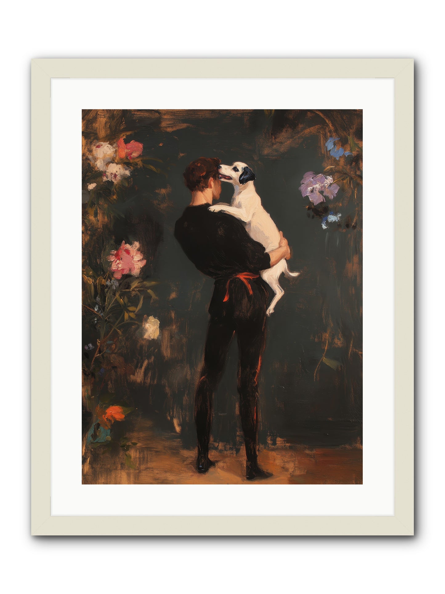 Journey's Best Friend -- Framed Print - White 18x24
